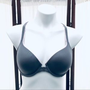 VS BBV Lace Racerback Bra Front Close Gray 36C